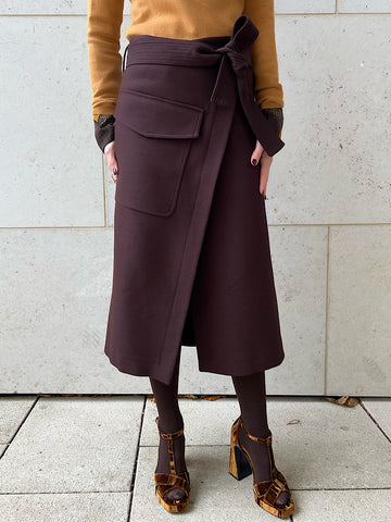 SKIRT GLORIA "DARK MAHOGANY"