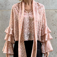 BLOUSE CLARISSE "PALE GOLD DOTS"