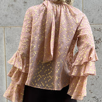 BLOUSE CLARISSE "YELLOW GOLD DOTS"